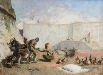 Mariano Fortuny Marocain maréchal ferrant Arabes Peinture à l'huile